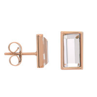 iXXXi oorbellen studs Expression rectangle rose