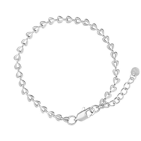 Armband Chained Hearts Zilver 