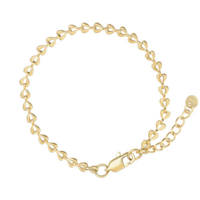 Armband Chained Hearts Goud 
