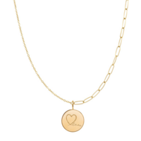 Necklace mother love Goud