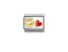COMPOSABLE CLASSIC LINK, RAISED HEART EN RED HEART
