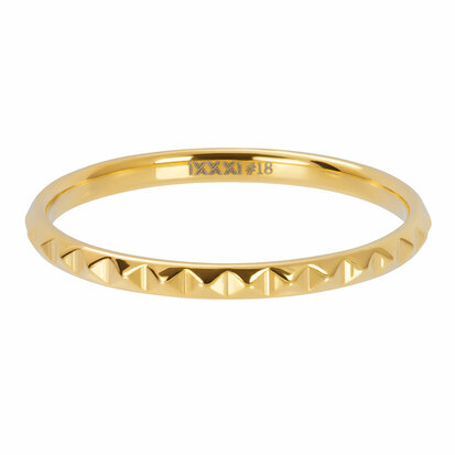 iXXXi ring Pyramid Goud 2 mm R02804-01