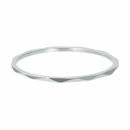 iXXXi Ring Wave Zilver 1mm R03901-03