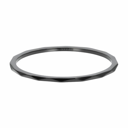 iXXXi Ring Wave Zwart 1mm R03901-05