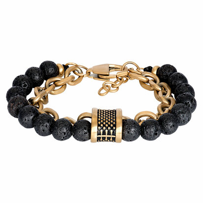 iXXXi Men Armband Kane Mat Goud