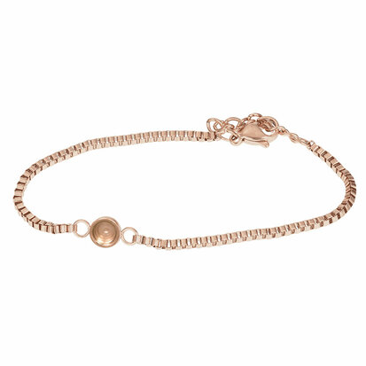 iXXXi bracelet Box chain top part base Rose