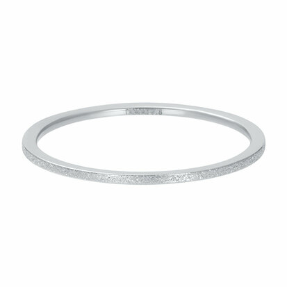 iXXXi Ring Sandblasted Zilver 1mm R03902-03