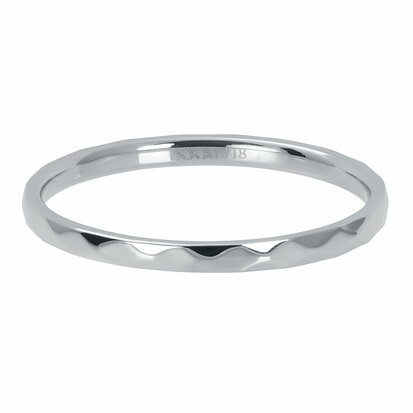 iXXXi Ring Hammerite Zilver 2mm R02803-03