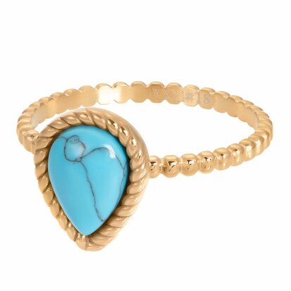 iXXXi Ring Magic Turquoise Goud R05907-01