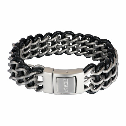 iXXXi Men Armband. Metaal met zwart