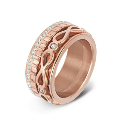 Samengestelde iXXXi ring Ever Glow Rose Goud