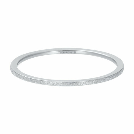 iXXXi Ring Sandblasted Zilver 1mm R03902-03