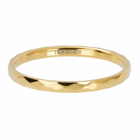 iXXXi Ring Hammerite Goud 2mm R02803-01