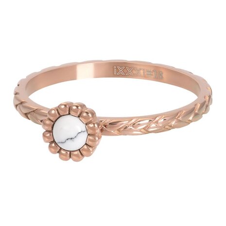 iXXXi Ring Inspired White Rose R05902-02