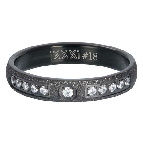 Vermelden experimenteel bang iXXXi ring Blaze Zwart 4mm - Sieraden en accessoires