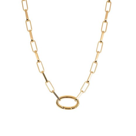 IXXXI Schakel ketting Square Chain Pearl Goud