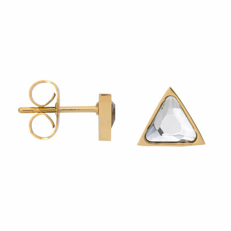 fee Ironisch Overtreding iXXXi oorbellen studs Expression Triangle goud - Sieraden en accessoires