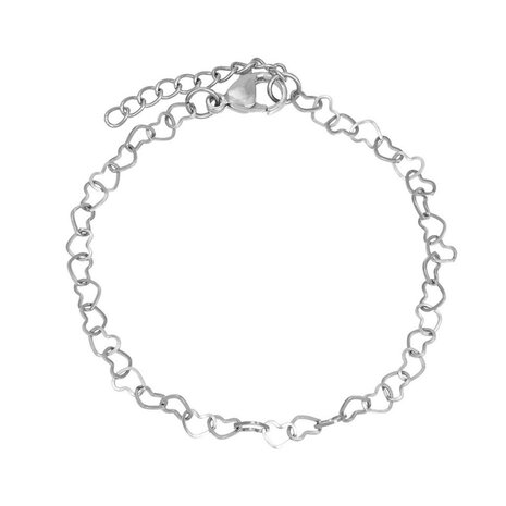 iXXXi armband Hearts Zilver B00412-03