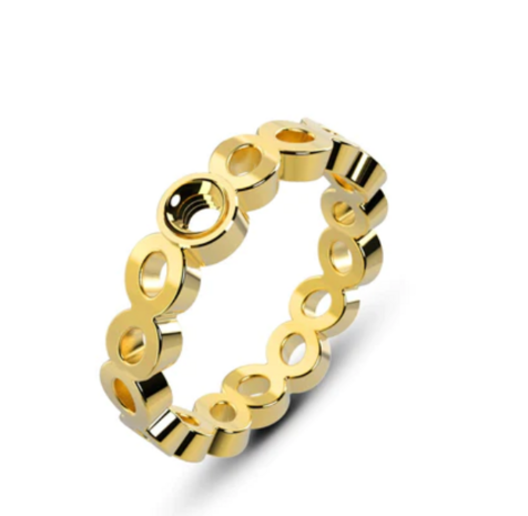 Melano Twisted Talia ring Goud