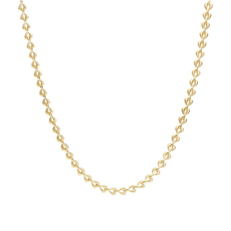Halsketting chained Heart Goud