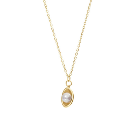 Halsketting Pearlite Goud 