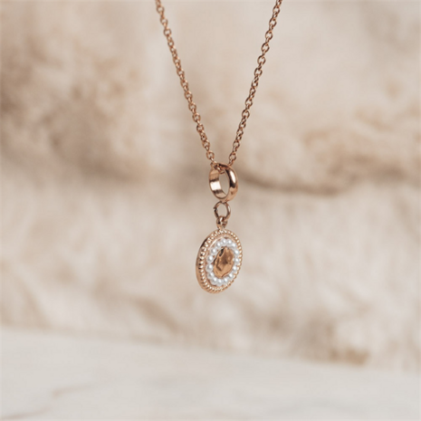 Halsketting Soft Elegance Rose Goud 