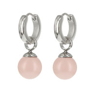 KalliKalli creolen parel Zilver/Rose 1888