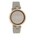 OOZOO Horloge 38 mm - Q00402 Rose Gold smartwatch with taupe rubber strap_